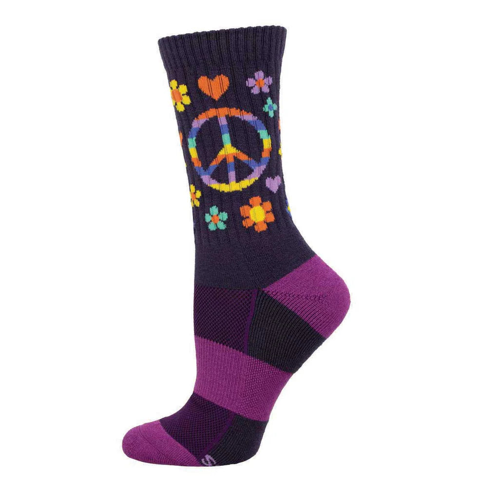 Peace, Love, and Flower Power Socks