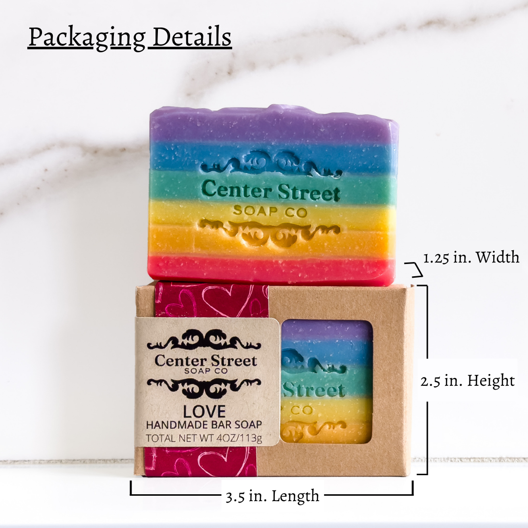 Love Rainbow Handmade Soap Bar