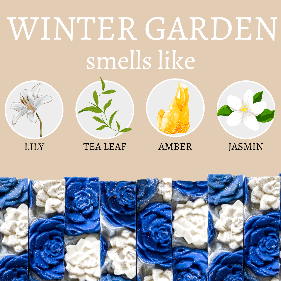 Winter Garden Holiday Handmade Soap Bar