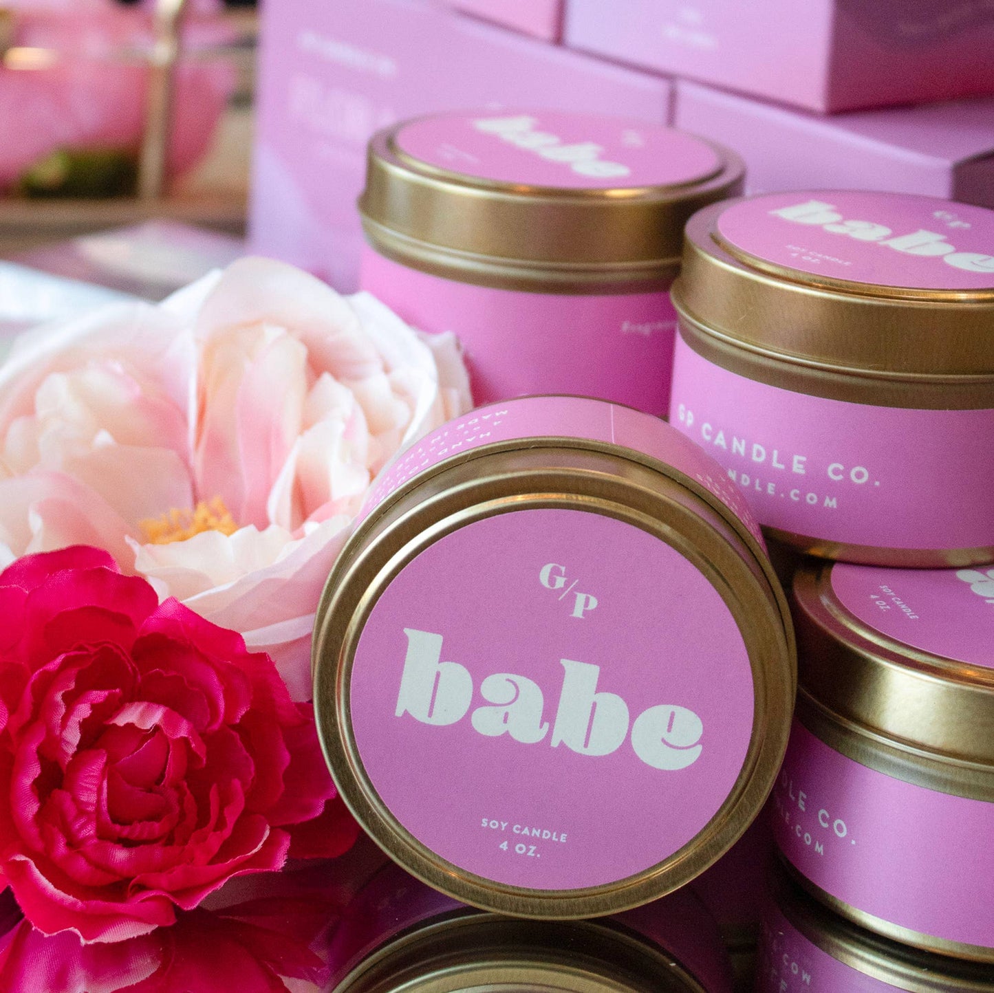 Babe Just Because 4oz Candle Tin