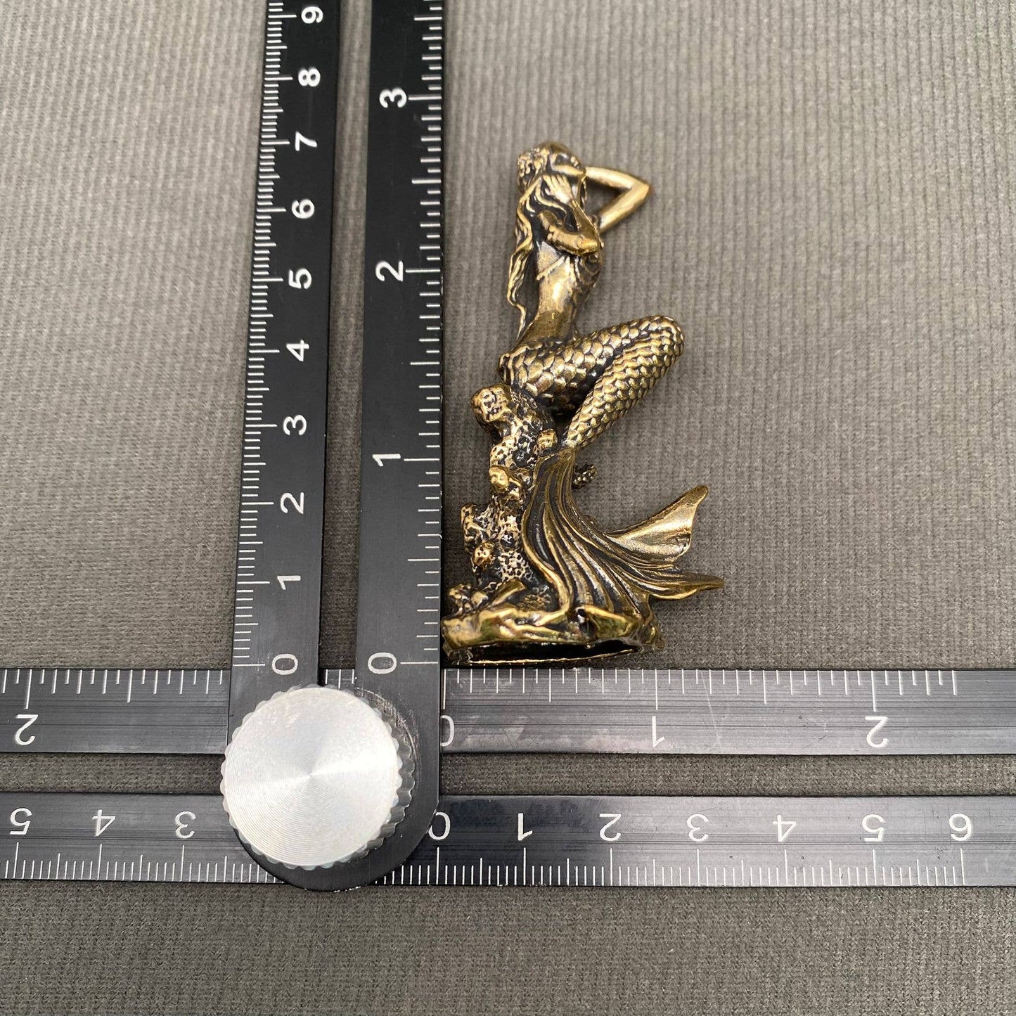 Brass Mermaid Figurine