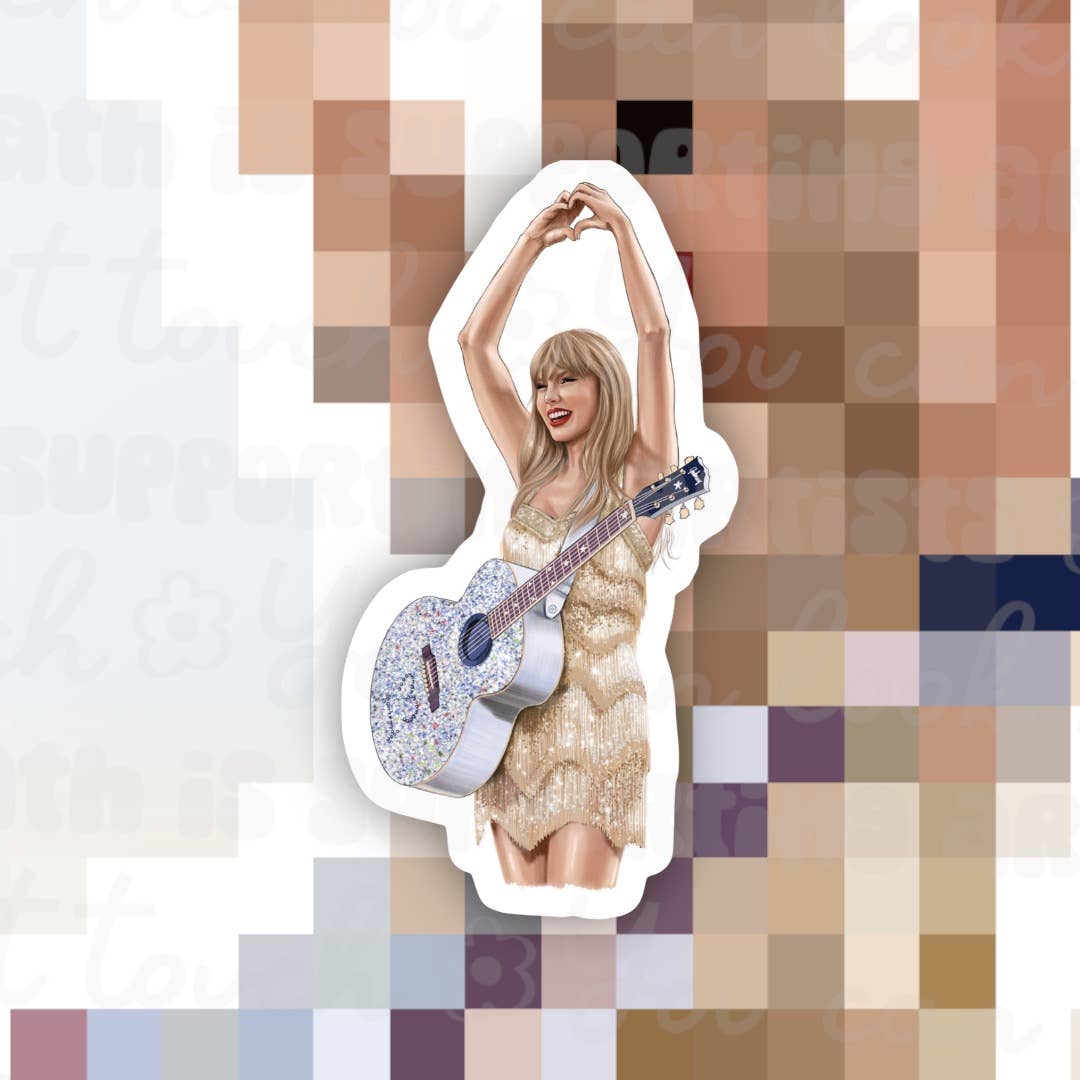 Taylor Heart Hands Sticker