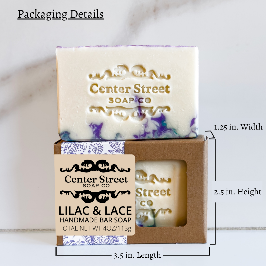 Lilac and Lace Spring Handmade Soap Bar