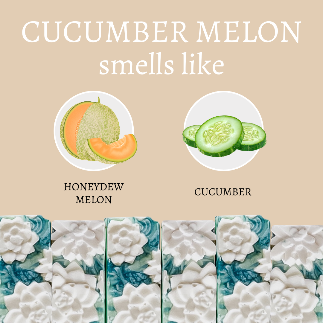 Cucumber Melon Vegan Handmade Soap Bar - 4oz