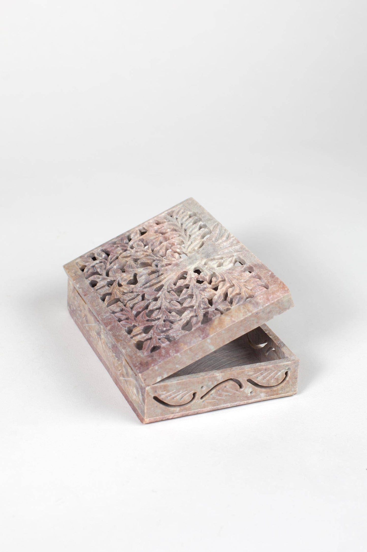 Hand-Carved Tree Box