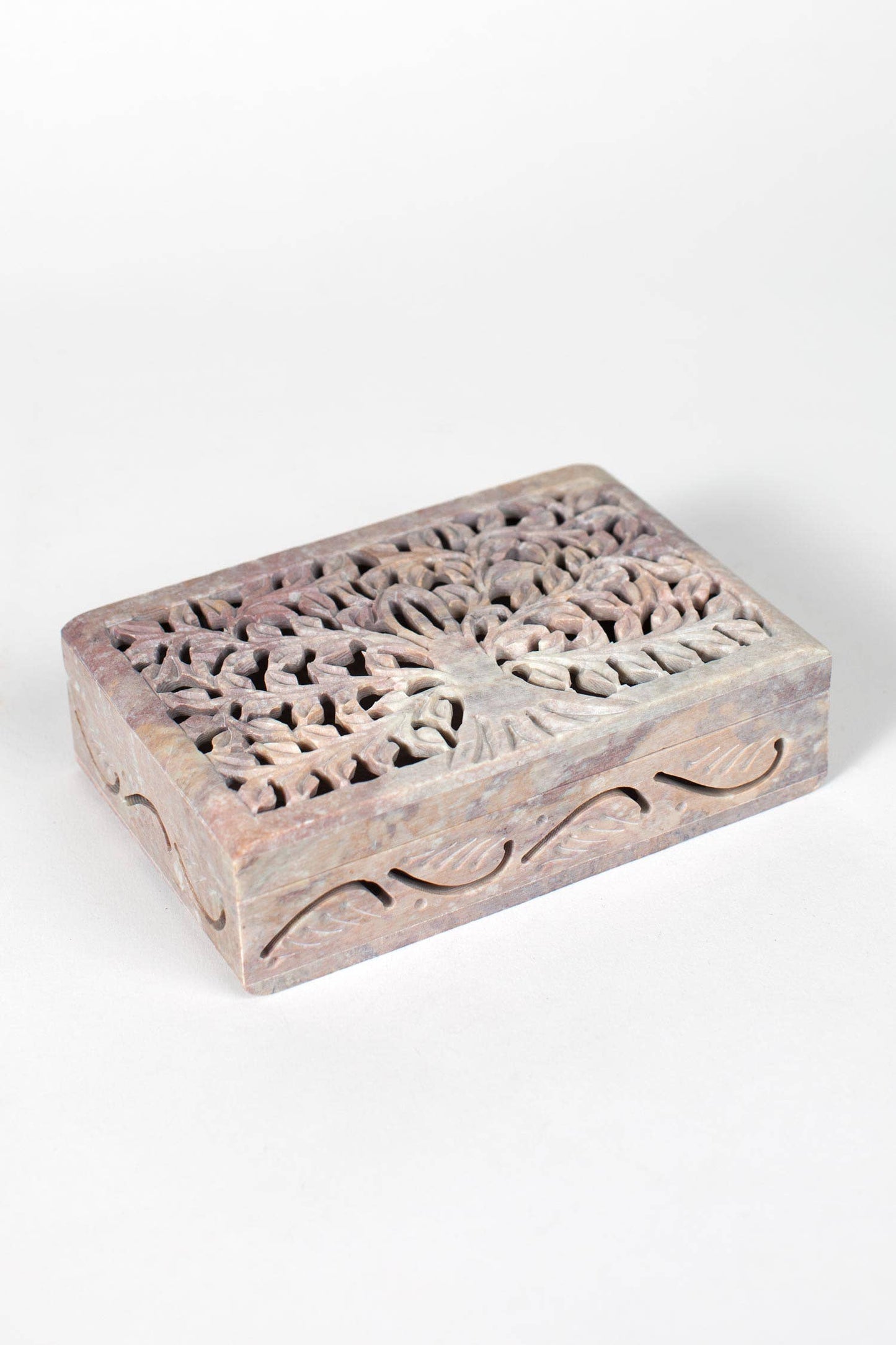 Hand-Carved Tree Box
