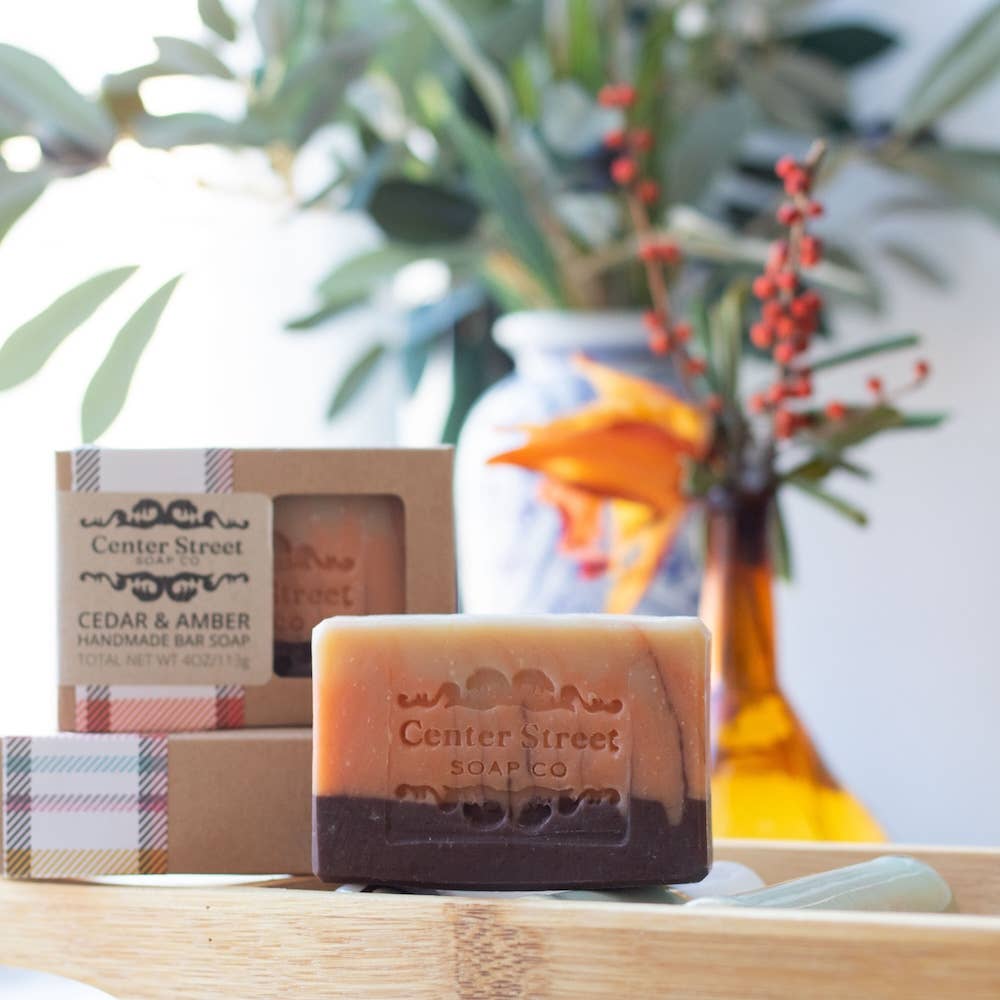 Cedar & Amber Vegan Handmade Bar Soap - 4oz