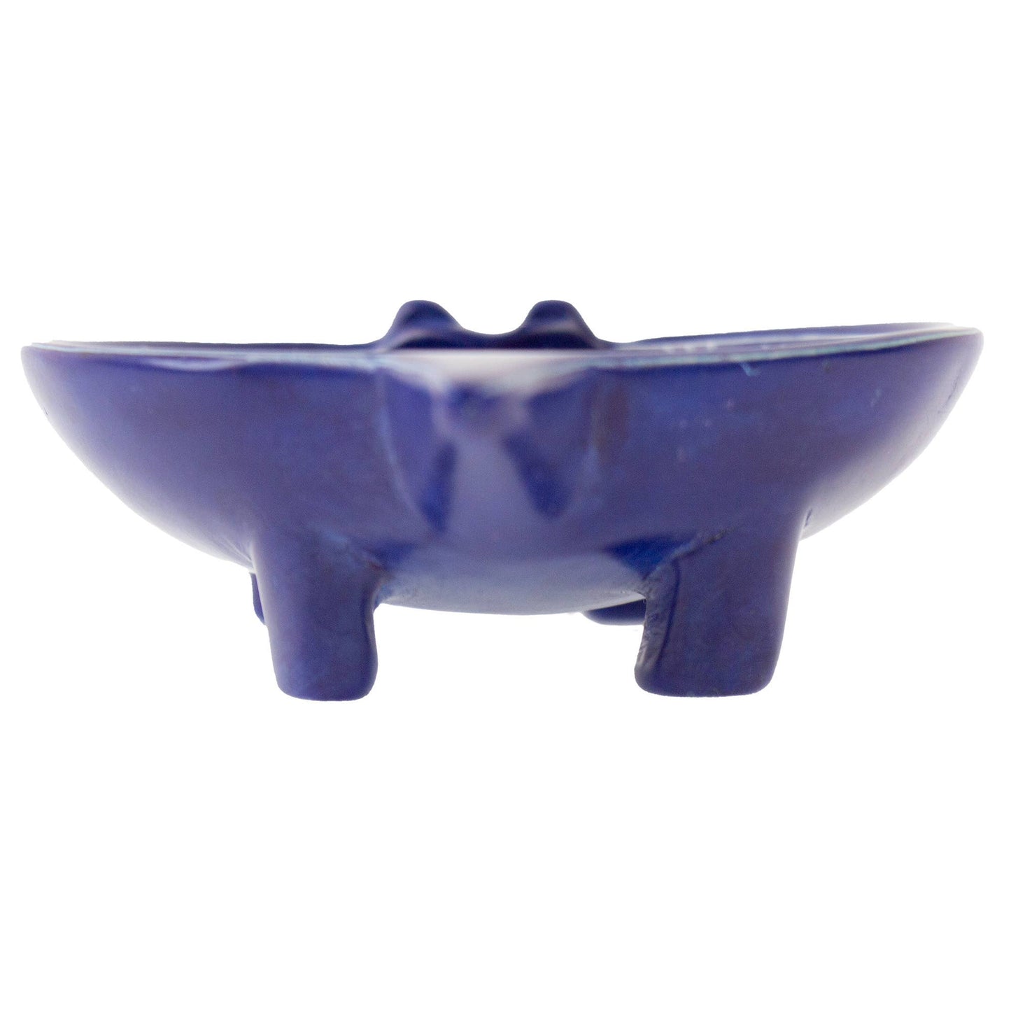 Soapstone Hippo Bowls - Dark Blue