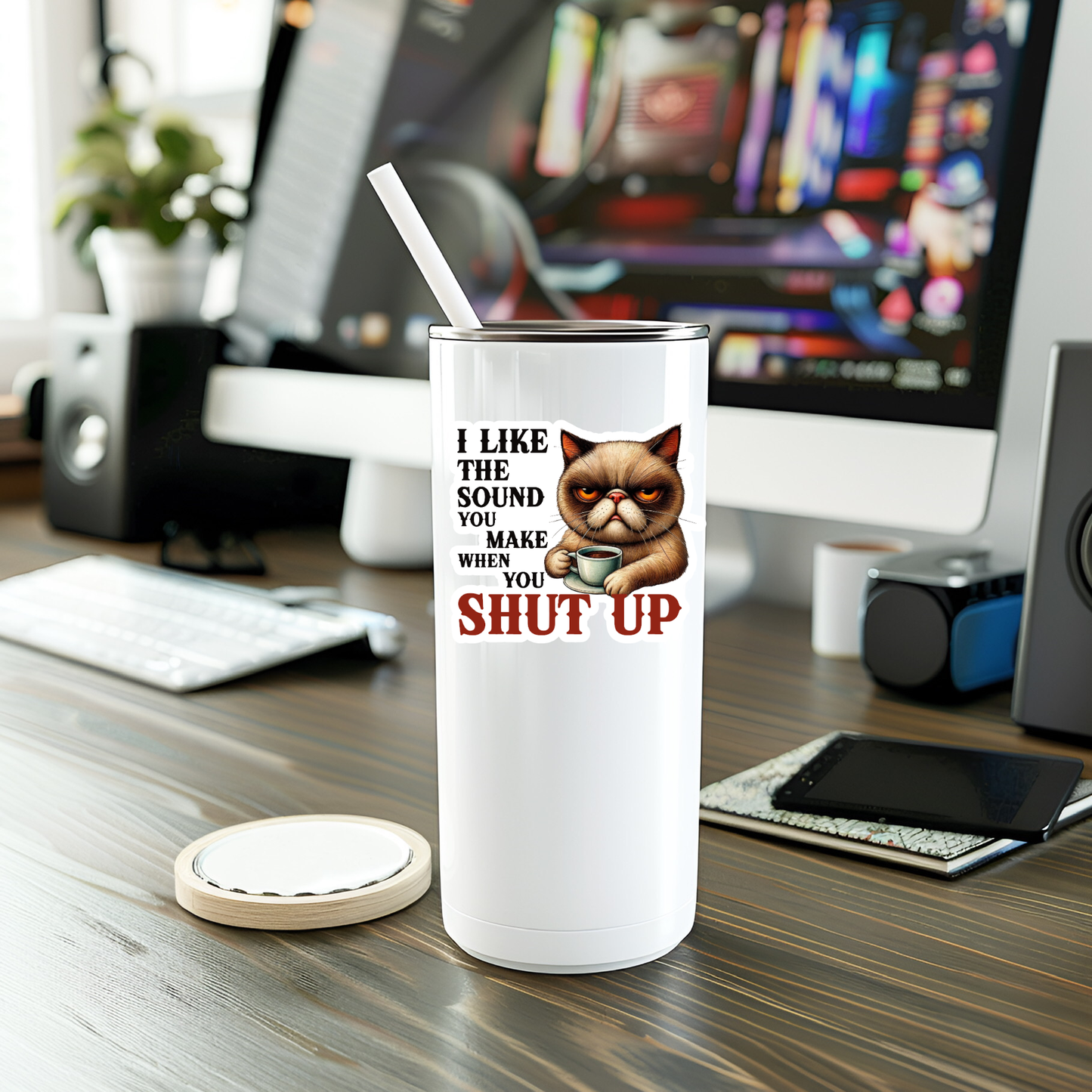 Shut Up Sticker