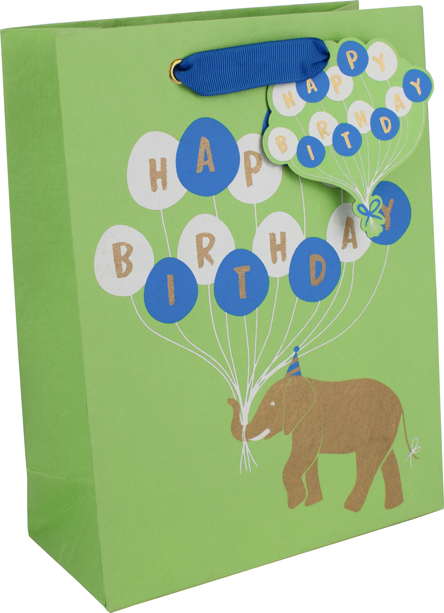 Birthday Elephant - Med Gift Bag