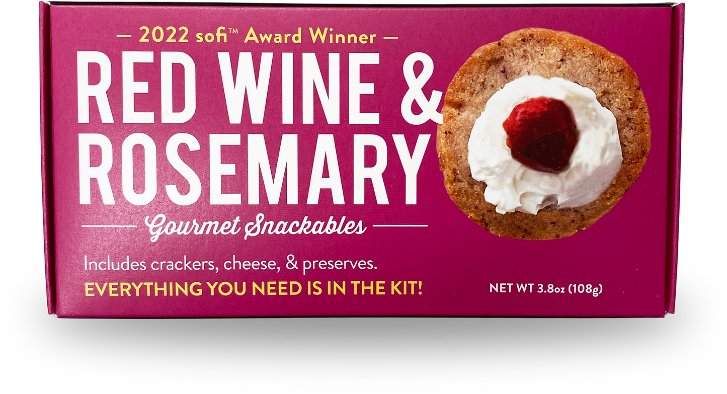 Snackable Red Wine & Rosemary