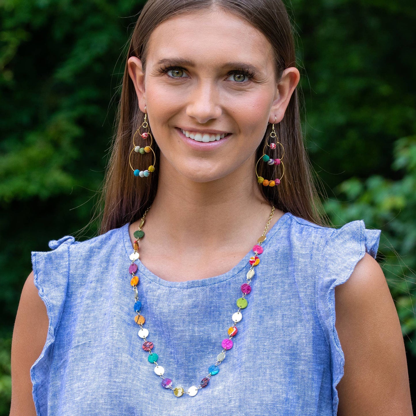 Aasha Coin Beads Necklace