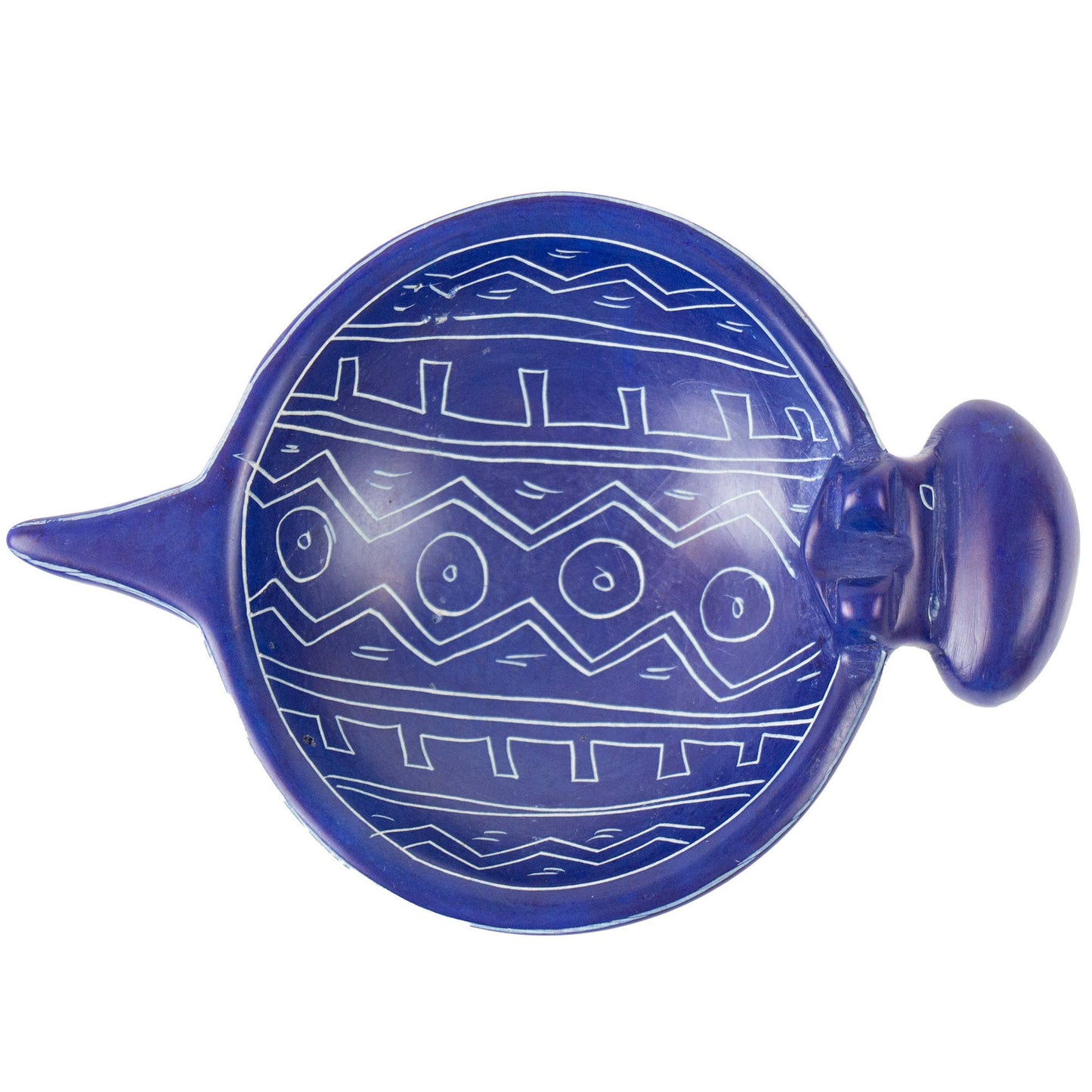 Soapstone Hippo Bowls - Dark Blue