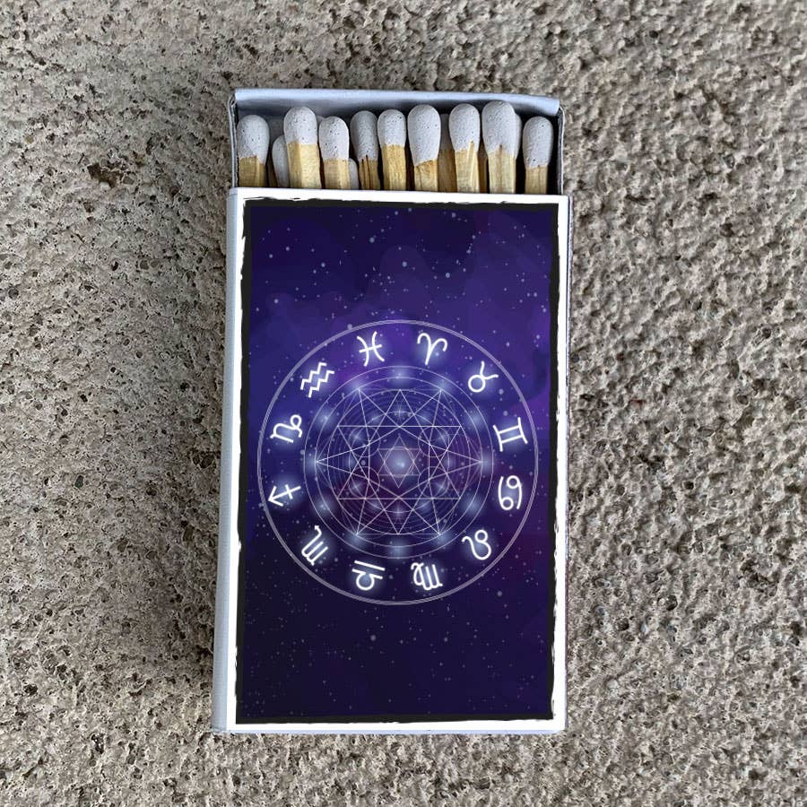 Zodiac Wheel Matchbox