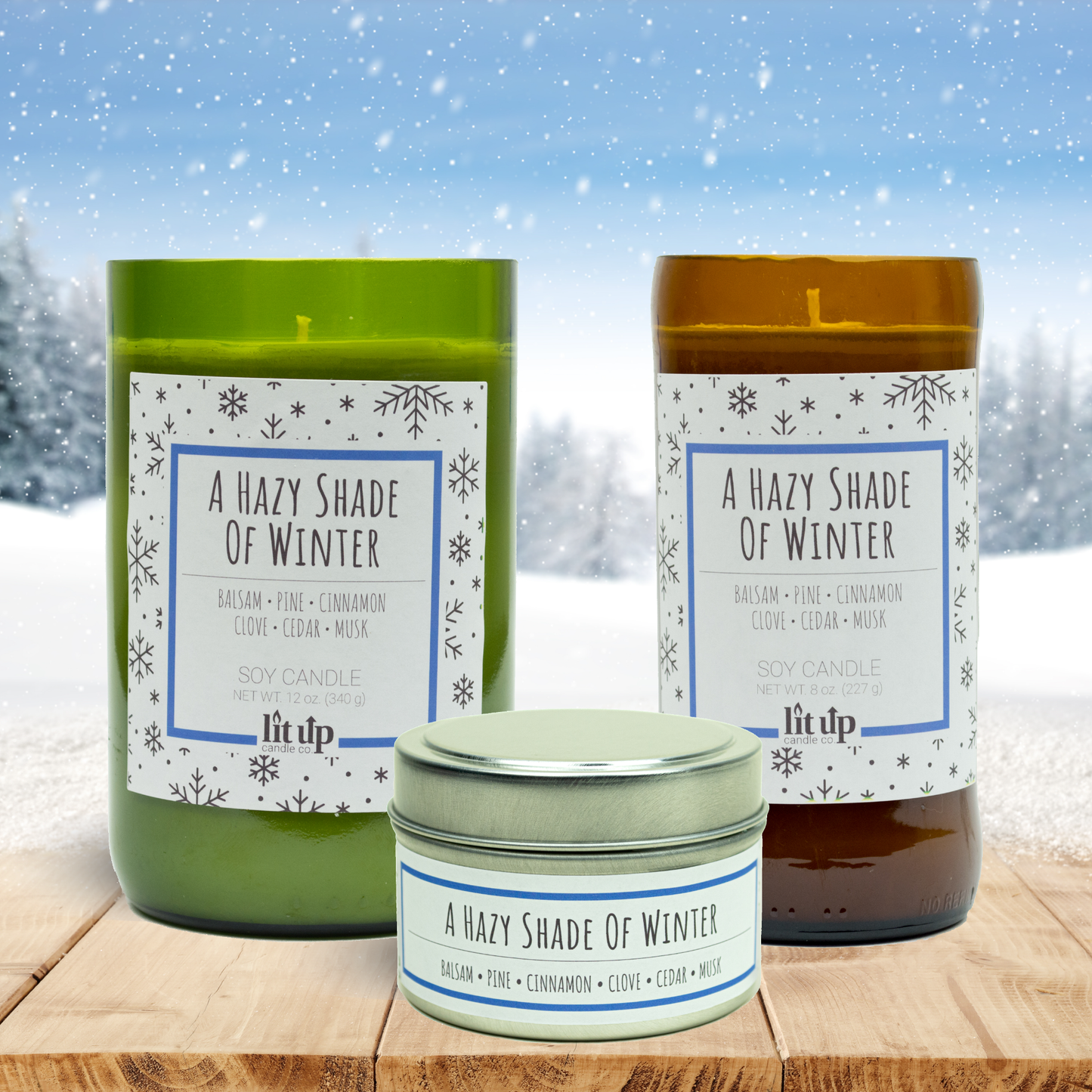 A Hazy Shade of Winter 8 oz soy candle