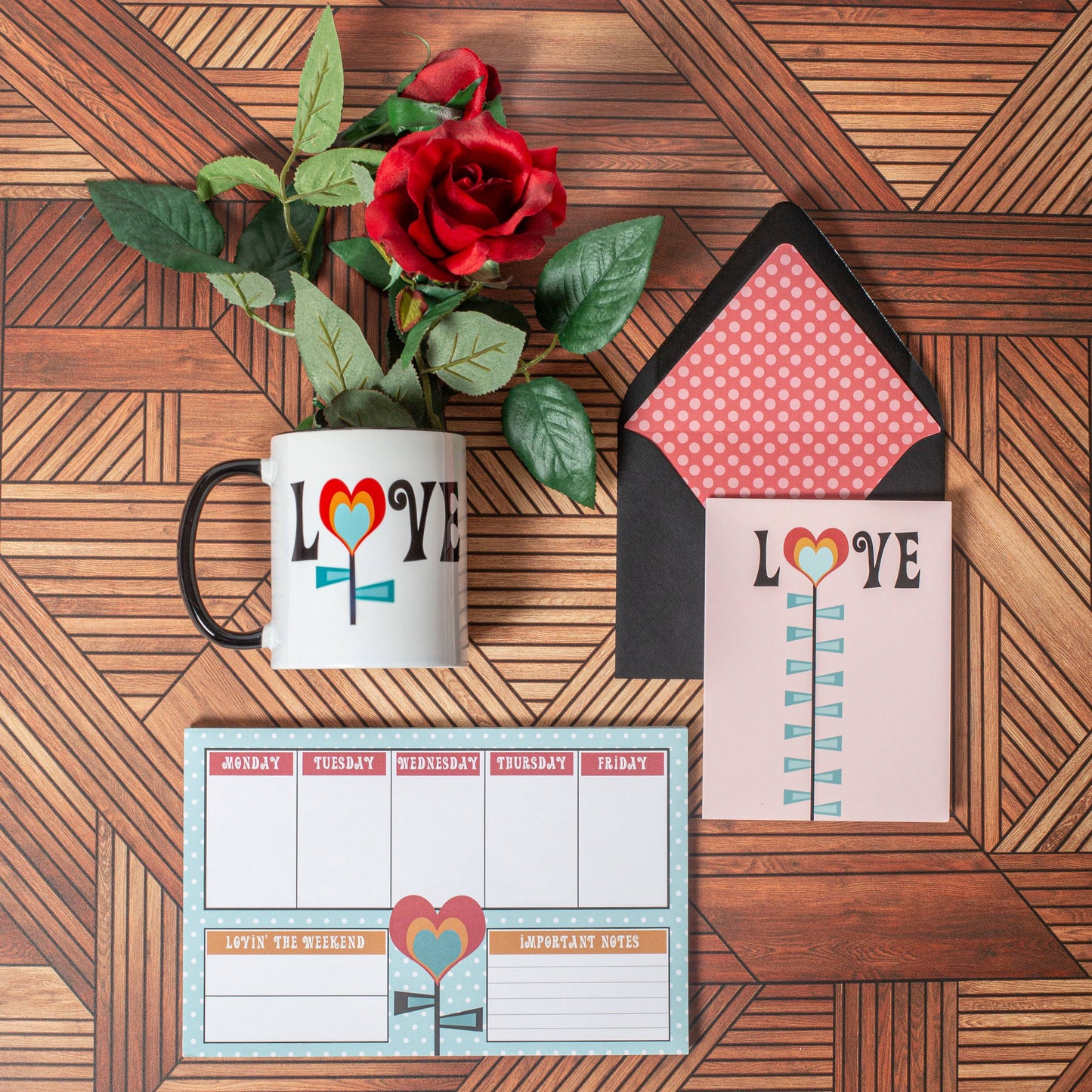 Love Flower Notepad