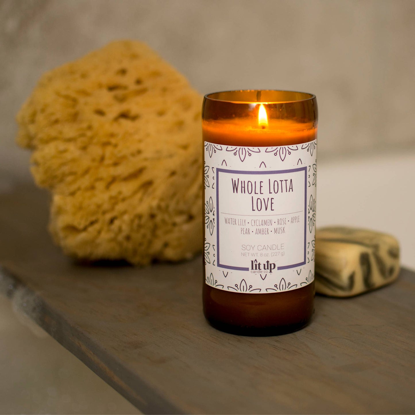 Whole Lotta Love scented 8oz soy candles