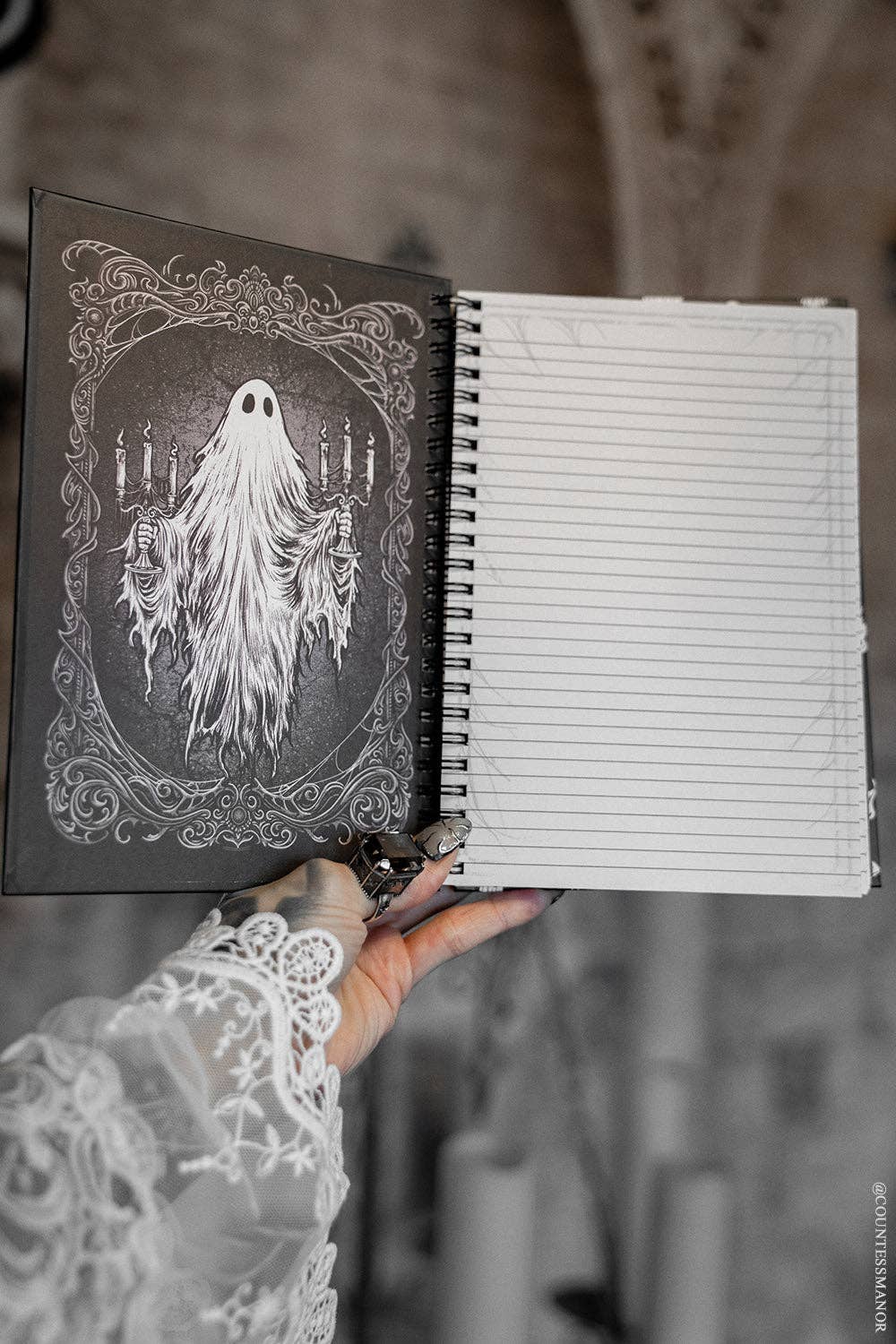 Ghost Haunting Spiral Notebook