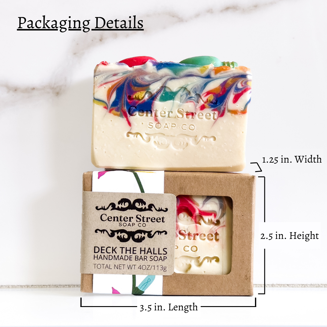 Deck The Halls Cinnamon Handmade Soap Bar