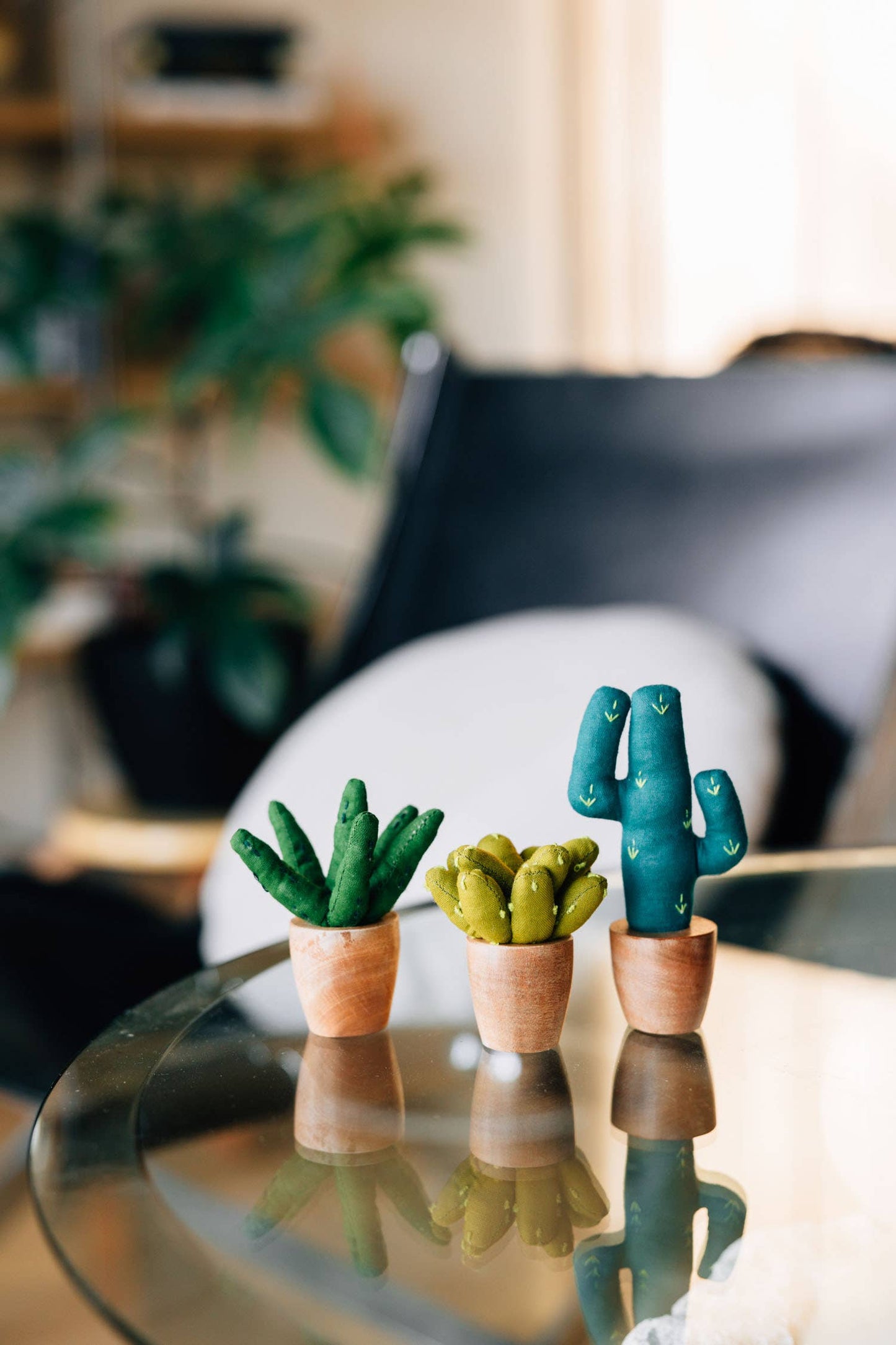 Handmade Mini Cotton Aloe Vera Plant