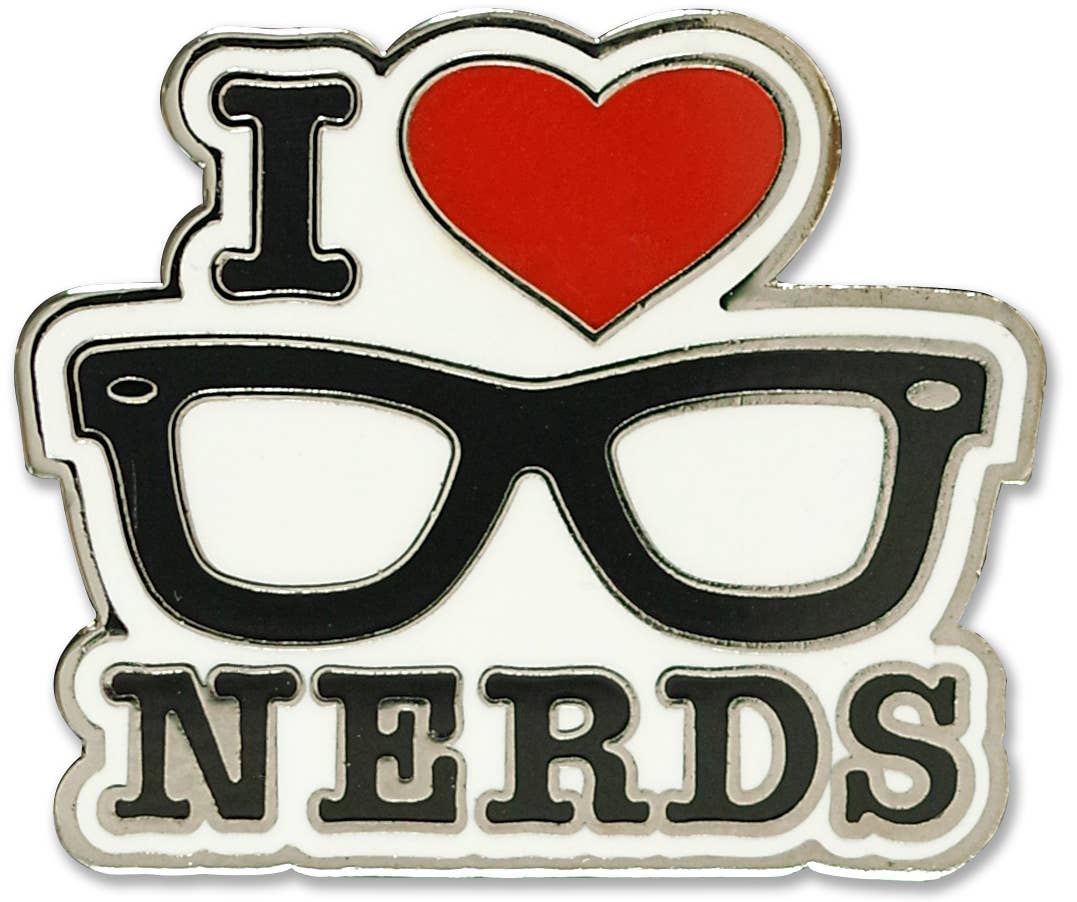 I Love Nerds Hard Enamel Pin