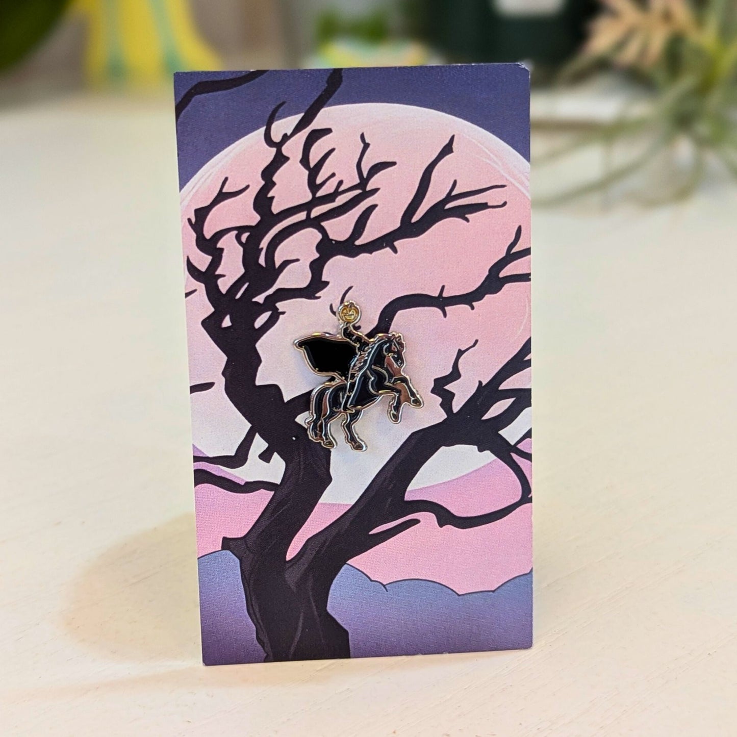 Sleepy Hollow Headless Horseman Enamel Pin