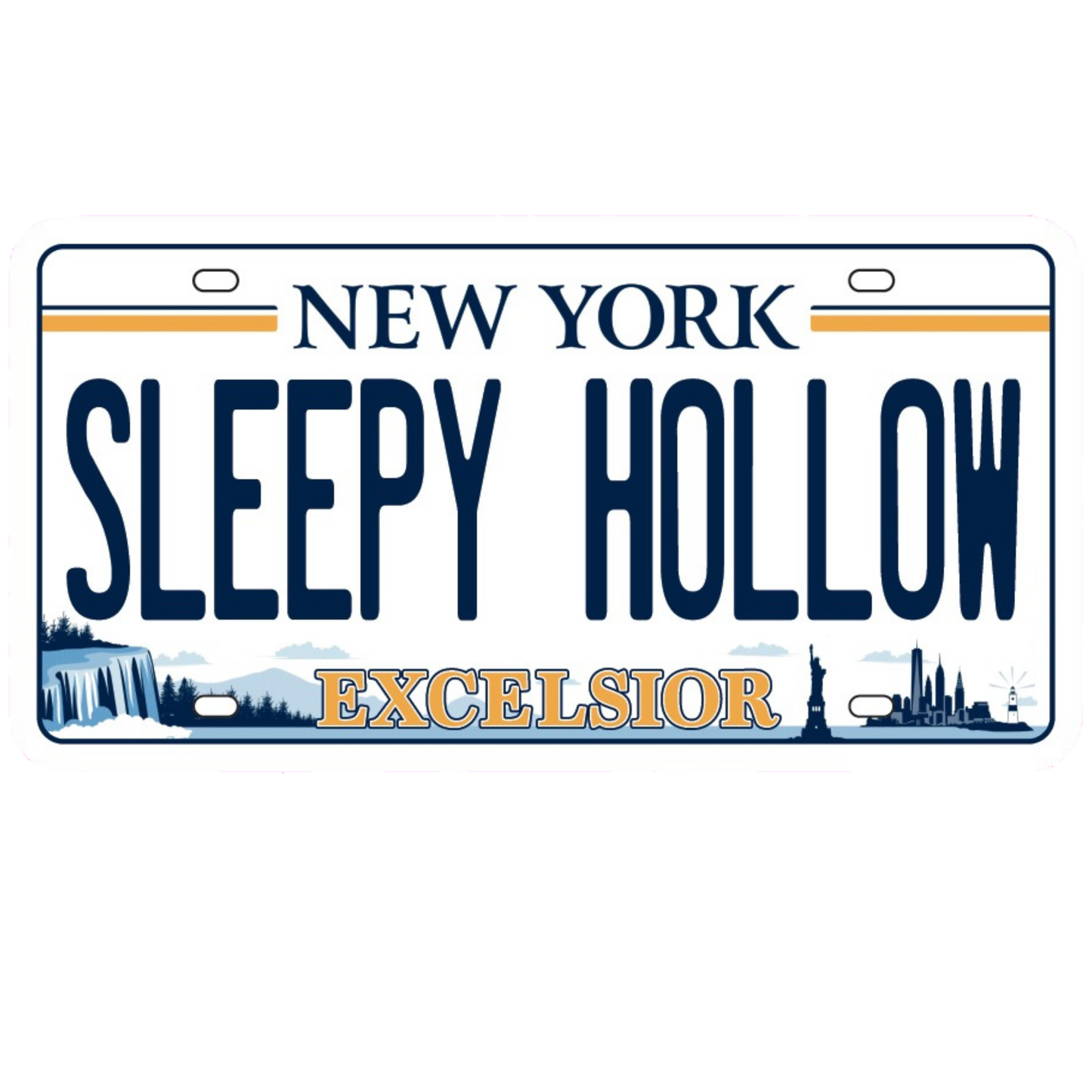 Sleepy Hollow License Plate Sticker - Large