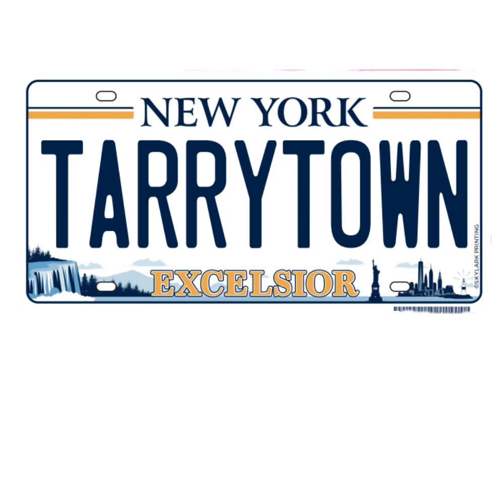 Tarrytown License Plate Sticker - Large