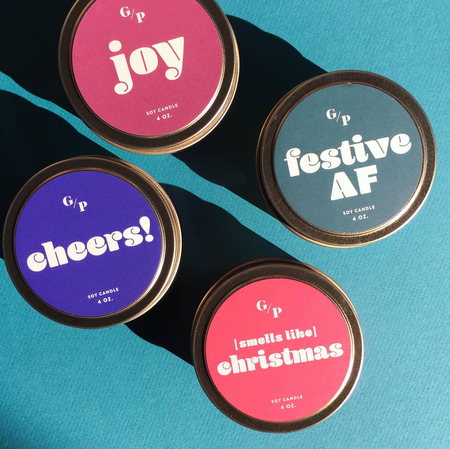 Festive AF Just Because Candle Tin