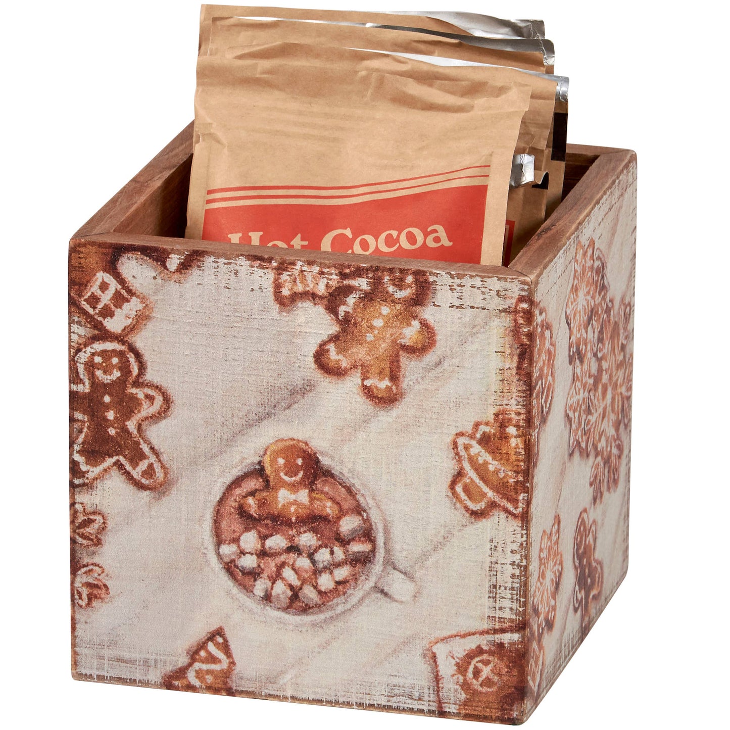 Wooden Gingerbread Bin