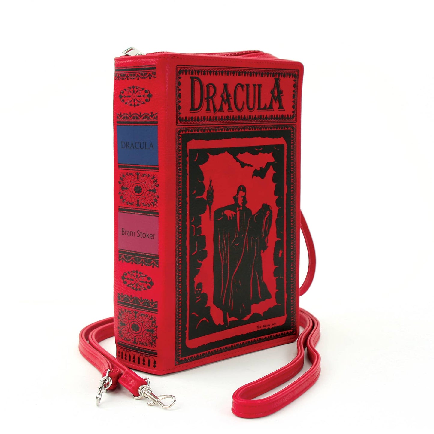 Dracula Book Crossbody Bag: Red