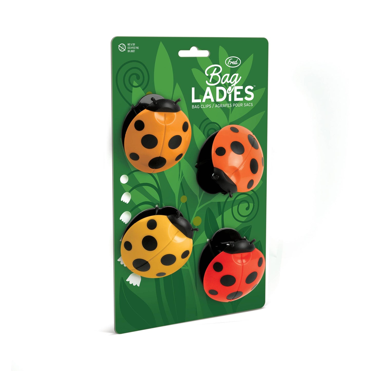 Bag Ladies - Ladybug Bag Clips - Set of 4