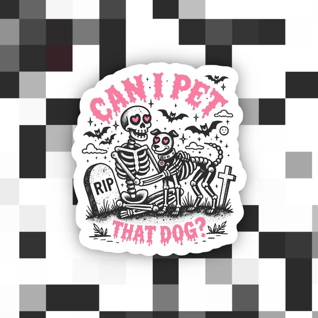 Can I Pet That Dog Sticker