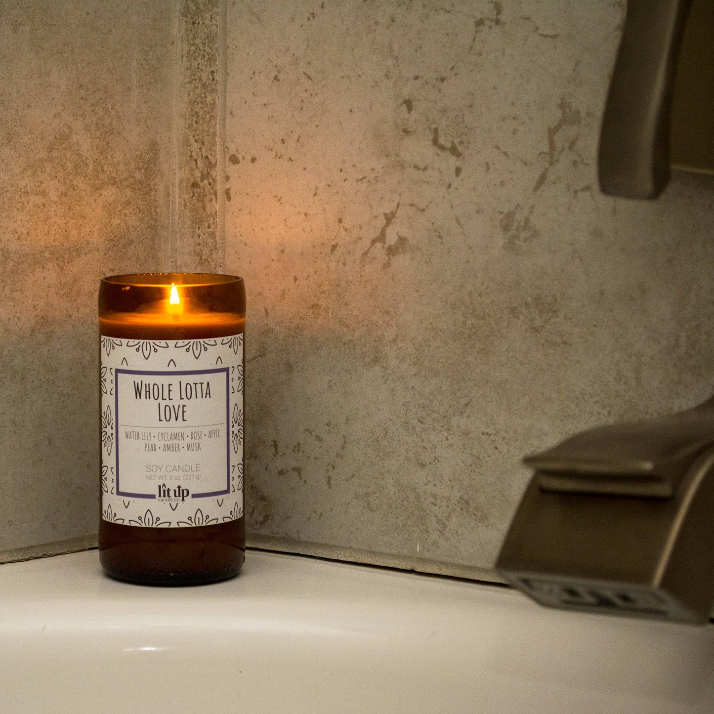 Whole Lotta Love scented 8oz soy candles