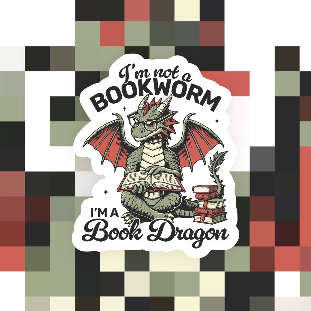 I’m a Book Dragon Sticker
