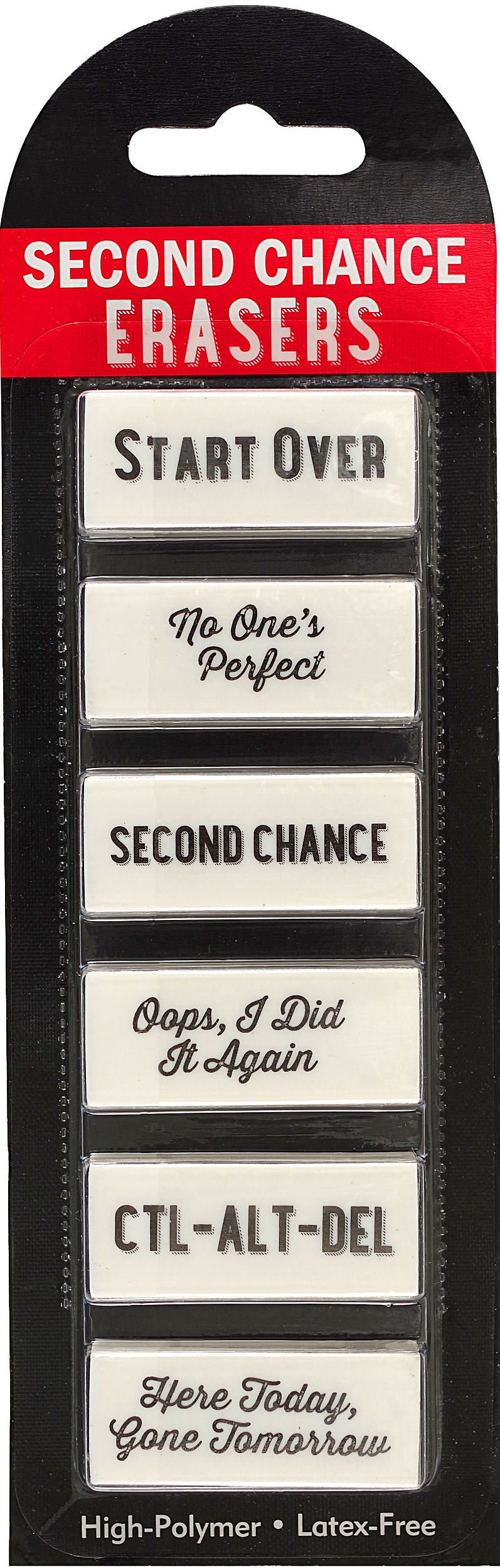 Second Chance Erasers (6-piece Set)