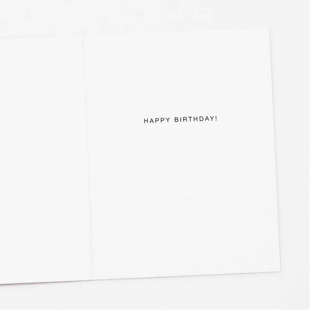 Tiger + Red Balloon Birthday Greeting Card