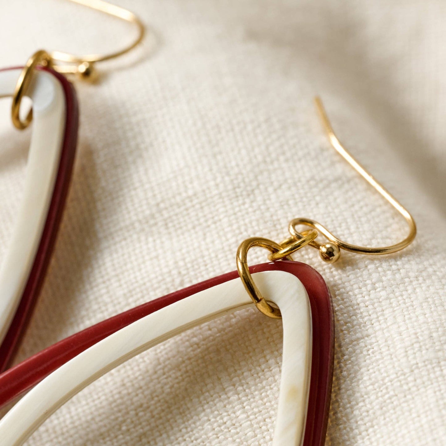 Hien Triple Teardrop Earrings