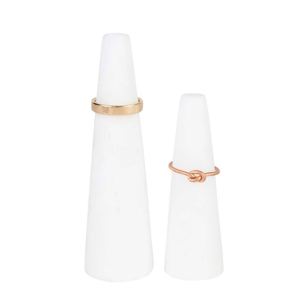 Marble Mountain Ring Holder Pair