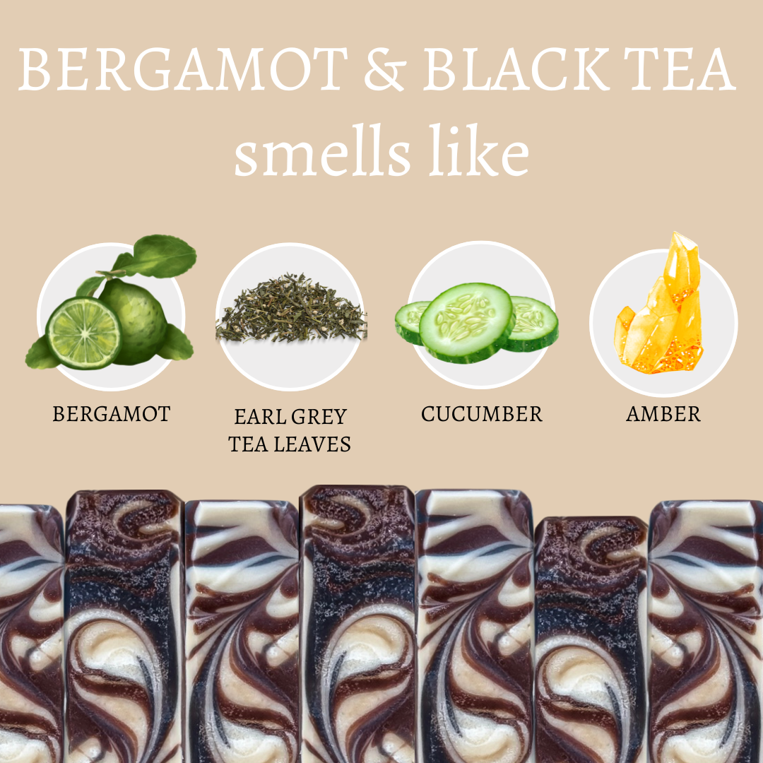 Bergamot and Black Tea Handmade Soap Bar