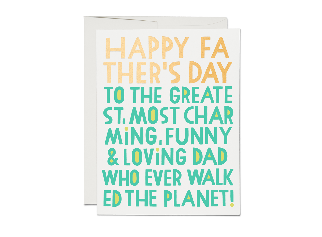 Most Charming Dad Father's Day greeting card
