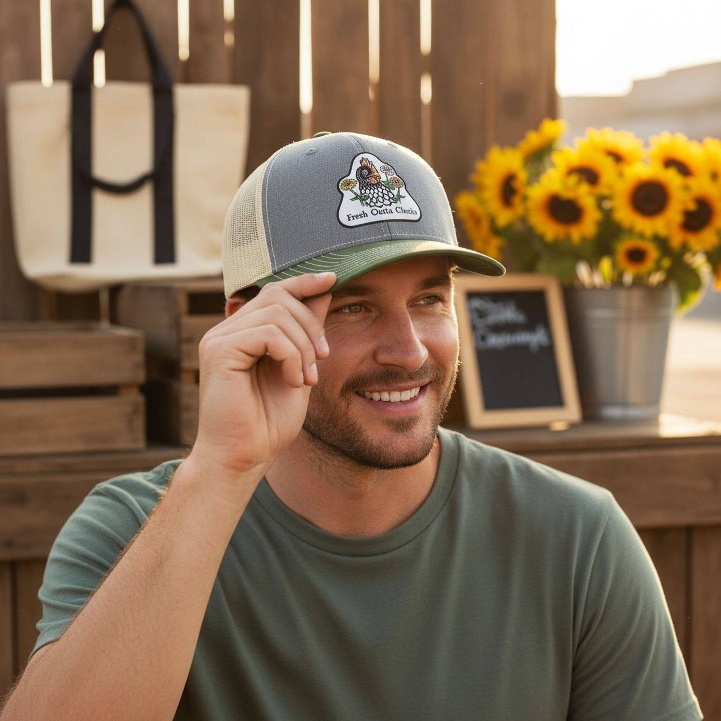 Fresh Outta Clucks Trucker Hat