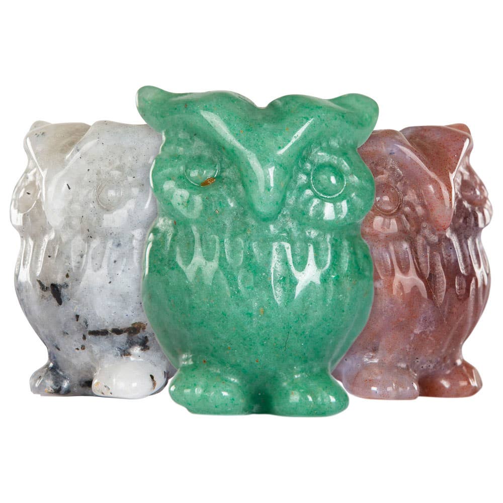 Amethyst Crystal Owl