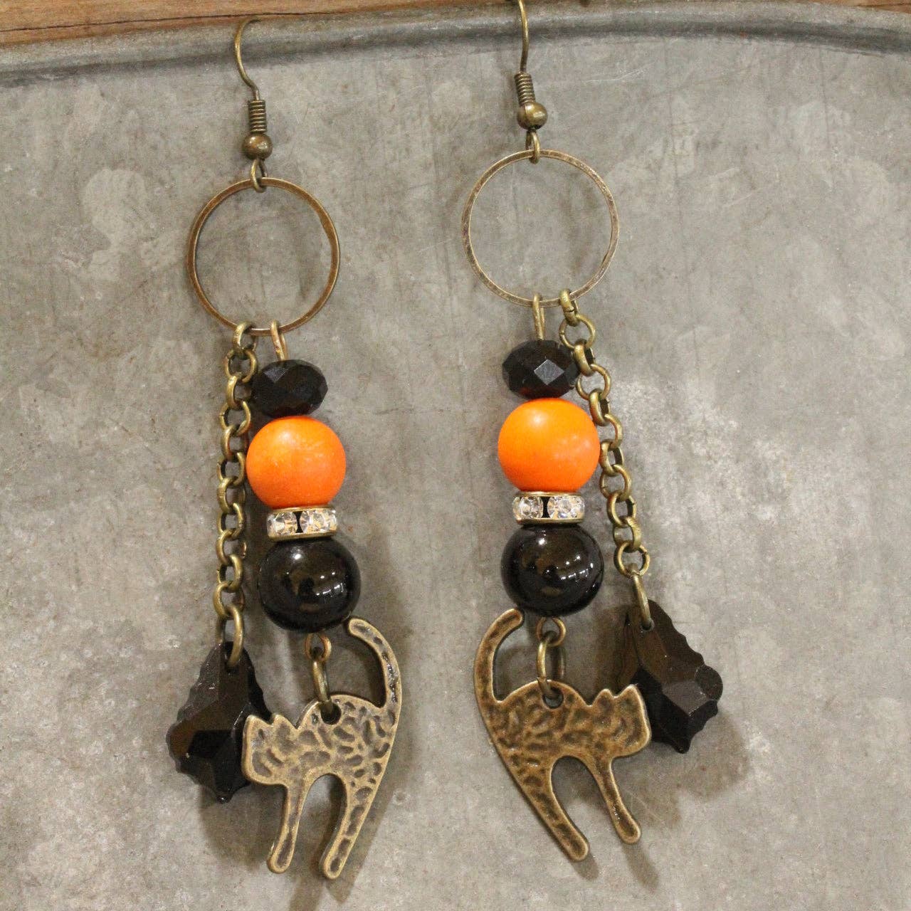 Here Kitty Kitty Dangle Drop Earrings