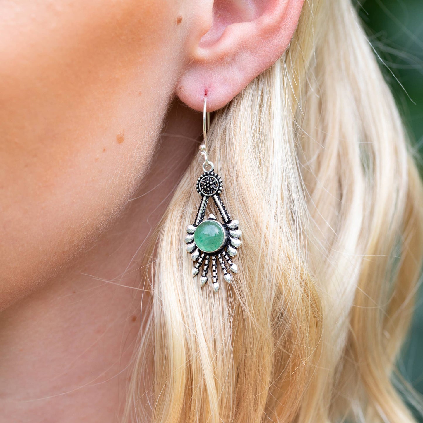 Geometric Fringe Earrings