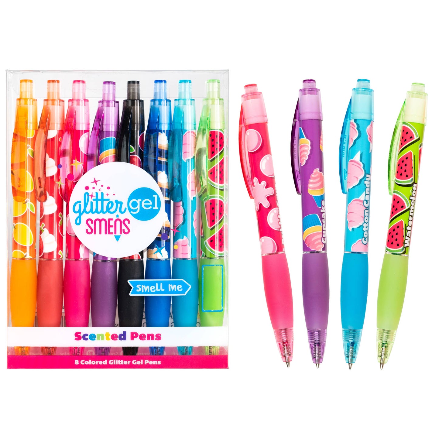 Glitter Gel Smens 8pk - Scented Pens