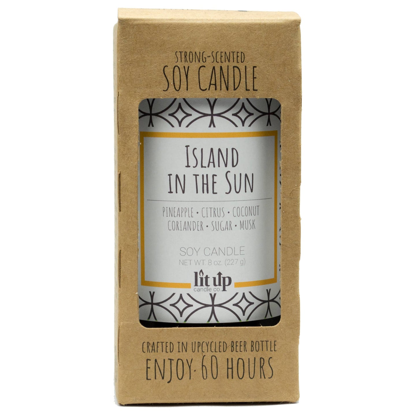 Island in the Sun scented 8oz soy candles