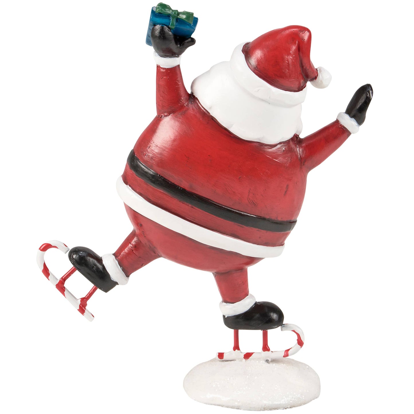 Skating Santa Figurine