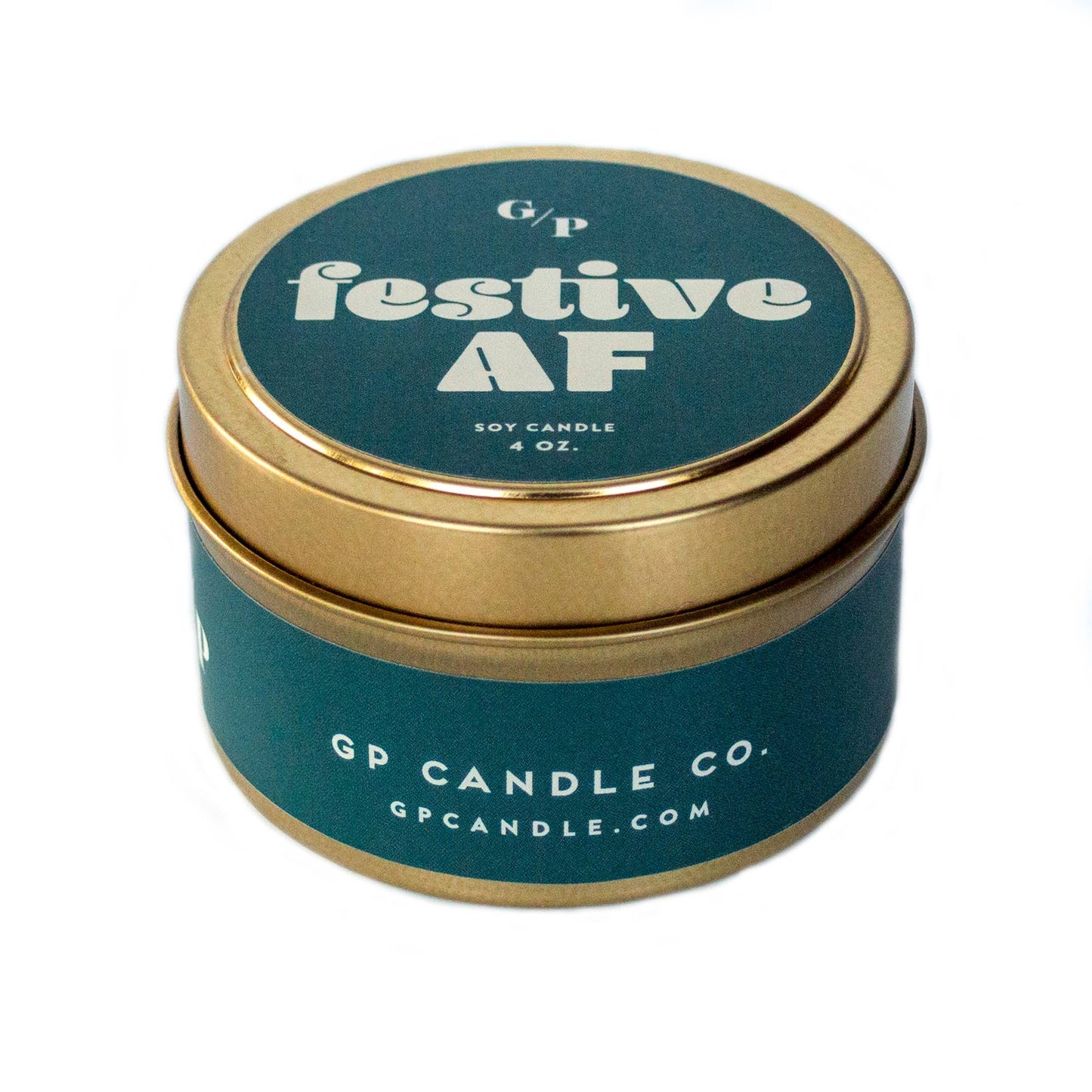 Festive AF Just Because Candle Tin