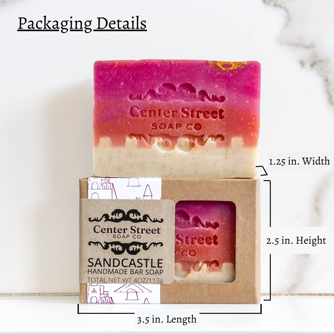 Sandcastle Summer Handmade Soap Bar - 4oz
